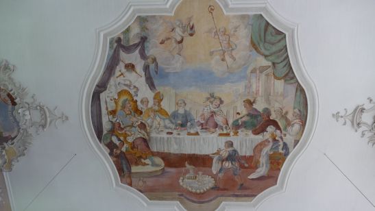 Johann Georg Wolcker - Hl. Martin bei einem Gastmahl mit Kaiser Maximus