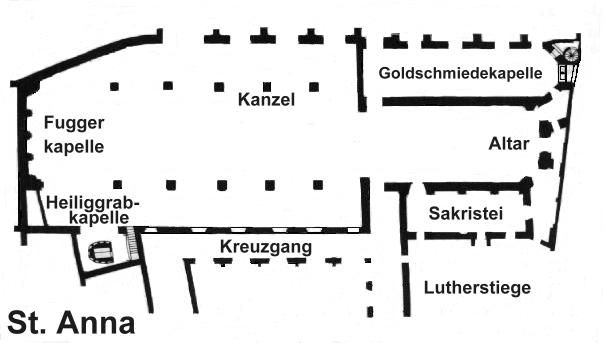 St. Anna Augsburg Plan