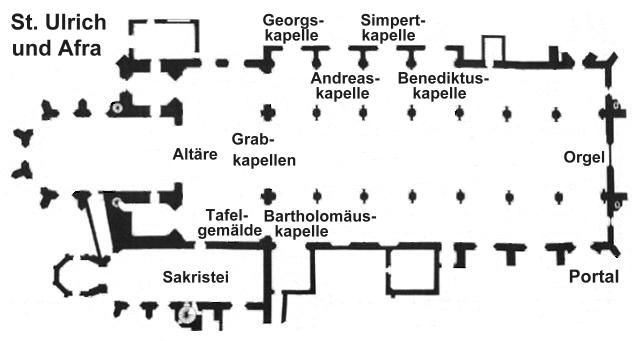 St. Ulrich und Afra Plan