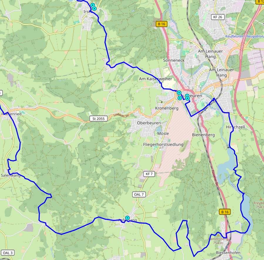 Radwanderweg Elbsee