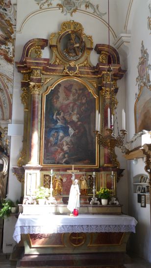 Joseph Mages - Maria übergibt dem hl. Franziskus die Portiunkula-Ablassurkunde